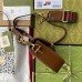 Gucci Horsebit 1955 Mini Bag in GG Canvas with Brown Calfskin