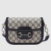 Gucci Horsebit 1955 Mini Bag in Blue GG Canvas