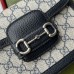 Gucci Horsebit 1955 Mini Bag in Blue GG Canvas