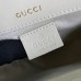 Gucci Horsebit 1955 Mini Bag in GG Canvas with White Calfskin