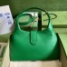Gucci Aphrodite Medium Shoulder Bag in Green Leather