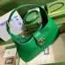Gucci Aphrodite Medium Shoulder Bag in Green Leather