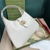 Gucci Aphrodite Medium Shoulder Bag in White Leather