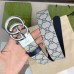 Gucci GG Marmont Reversible Belt 38MM in Blue GG Canvas