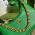 Gucci Aphrodite Small Shoulder Bag in Green Leather