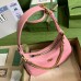 Gucci Aphrodite Small Shoulder Bag in Pink Leather