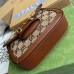 Gucci Horsebit 1955 Mini Chain Bag in GG Supreme with Crystals