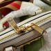 Gucci Horsebit 1955 Mini Top Handle Bag in White GG Supreme Canvas