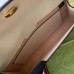 Gucci Horsebit 1955 Small Bag in White Leather with Chain