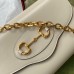 Gucci Horsebit 1955 Small Bag in White Leather with Chain