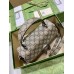 Gucci Dionysus Small Top Handle Bag in GG Canvas with Taupe Suede