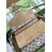 Gucci Dionysus Small Top Handle Bag in GG Canvas with Taupe Suede