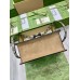 Gucci Dionysus Small Top Handle Bag in GG Canvas with Taupe Suede