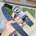 Gucci GG Marmont Reversible Belt 38MM in Black GG Canvas