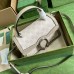 Gucci Dionysus Small Top Handle Bag in White GG Supreme Canvas