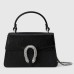 Gucci Dionysus Mini Top Handle Bag in Black Leather