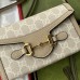 Gucci Horsebit 1955 Mini Bag in White GG Canvas