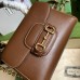 Gucci Horsebit 1955 Mini Handbag in Brown Leather