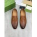 Gucci Mens Jordaan Loafers in Brown Leather