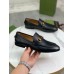 Gucci Mens Jordaan Loafers in Black Leather