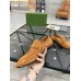 Gucci Mens Jordaan Loafers in Brown Suede Leather