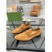 Gucci Mens Jordaan Loafers in Brown Suede Leather
