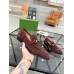 Gucci Mens Jordaan Loafers in Dark Brown Suede Leather