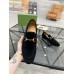 Gucci Mens Jordaan Loafers in Black Suede Leather