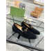 Gucci Mens Jordaan Loafers in Black Suede Leather