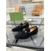 Gucci Mens Jordaan Loafers in Black Suede Leather