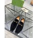 Gucci Mens Jordaan Loafers in Black Suede Leather