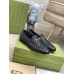 Gucci Mens Horsebit Slip-on Loafer in Black Leather