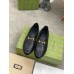 Gucci Mens Horsebit Slip-on Loafer in Black Leather