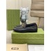 Gucci Mens Horsebit Slip-on Loafer in Black Leather