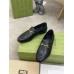 Gucci Mens Horsebit Slip-on Loafer in Black Leather