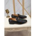 Gucci Mens Horsebit Slip-on Loafer in Black Leather with Web