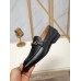 Gucci Mens Horsebit Slip-on Loafer in Black Leather with Web