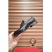 Gucci Mens Loafers in Black Leather with Interlocking G