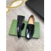 Gucci Mens Loafers in Noir Leather with Interlocking G