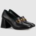 Gucci Horsebit Pumps 75mm in Black Leather