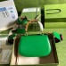 Gucci Bamboo 1947 Small Top Handle Bag in Green Leather