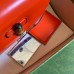 Gucci Bamboo 1947 Small Top Handle Bag in Orange Leather