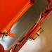 Gucci Bamboo 1947 Small Top Handle Bag in Orange Leather