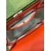 Gucci Bamboo 1947 Small Top Handle Bag in Orange Leather