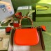 Gucci Bamboo 1947 Small Top Handle Bag in Orange Leather