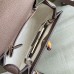 Gucci Bamboo 1947 Small Top Handle Bag in Camel Jumbo GG Canvas