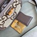Gucci Bamboo 1947 Small Top Handle Bag in Camel Jumbo GG Canvas