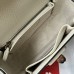 Gucci Bamboo 1947 Small Top Handle Bag in White Jumbo GG Canvas