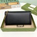 Gucci Diana Chain Wallet In Black Calfskin