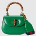 Gucci Bamboo 1947 Mini Top Handle Bag in Green Leather Gucci Bamboo 1947 Mini Top Handle Bag in Green Leather